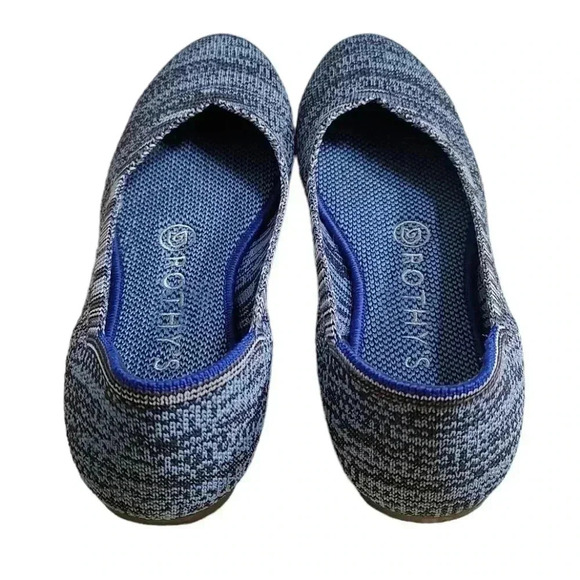 Rothy's rare indigo heathered blue retired ballet flat - Picture 2 of 5